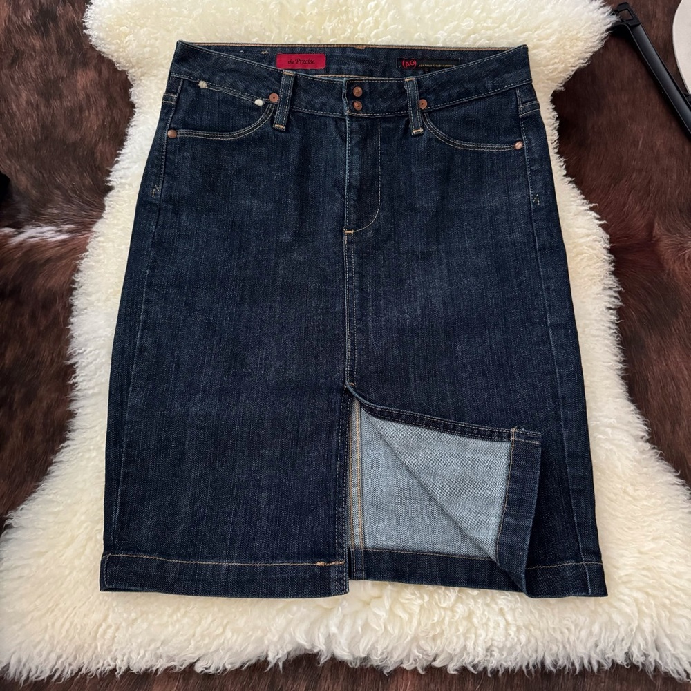 AG Adriano Goldschmied Women’s Size: 27 Precise Straight & Pencil Denim Skirt